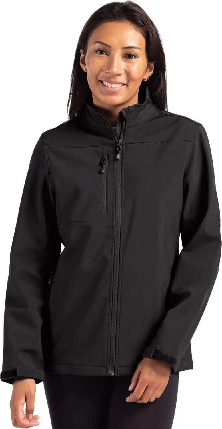 Clique Lqo00070 Tempest Waterproof Full Zip Womens Softshell Jacket - Black - Ladies Xs