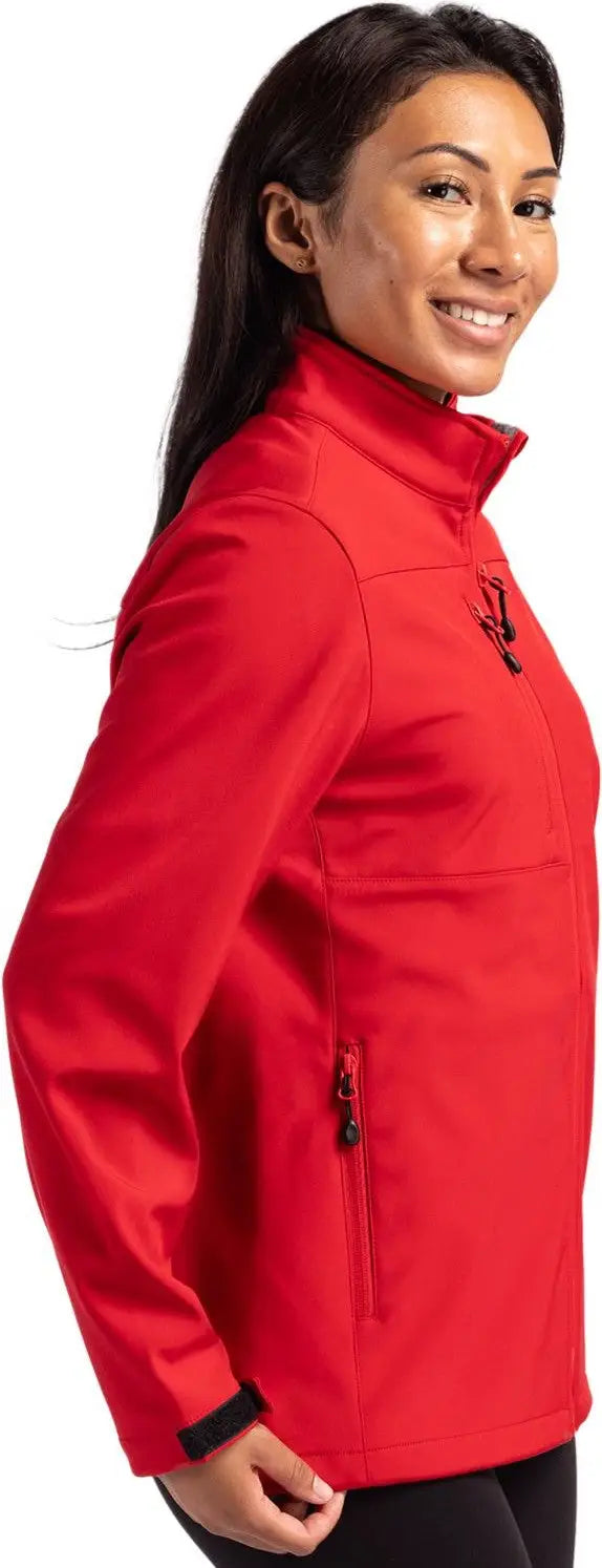 Clique Lqo00070 Tempest Waterproof Full Zip Womens Softshell Jacket - Red