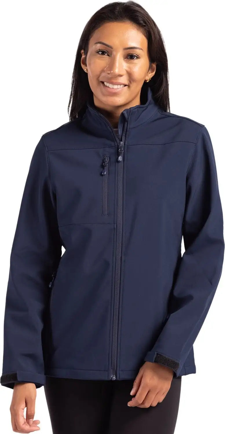 Clique Lqo00070 Tempest Waterproof Full Zip Womens Softshell Jacket - Dark Navy - Ladies Xs