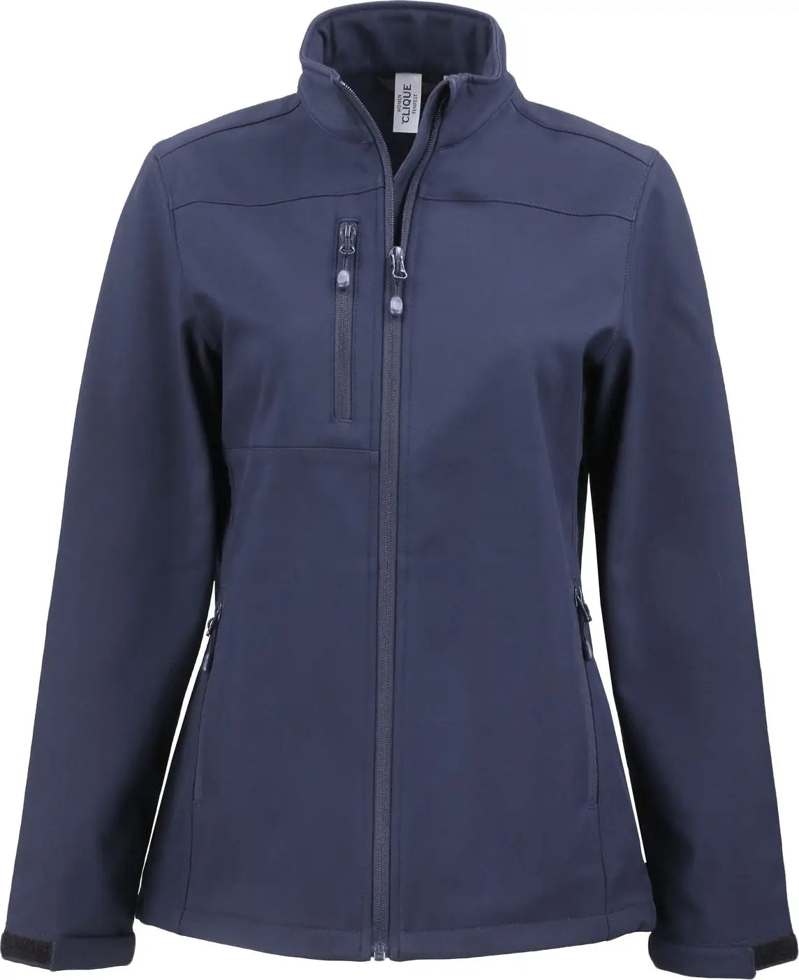 Clique Lqo00070 Tempest Waterproof Full Zip Womens Softshell Jacket - Dark Navy - Ladies Xs