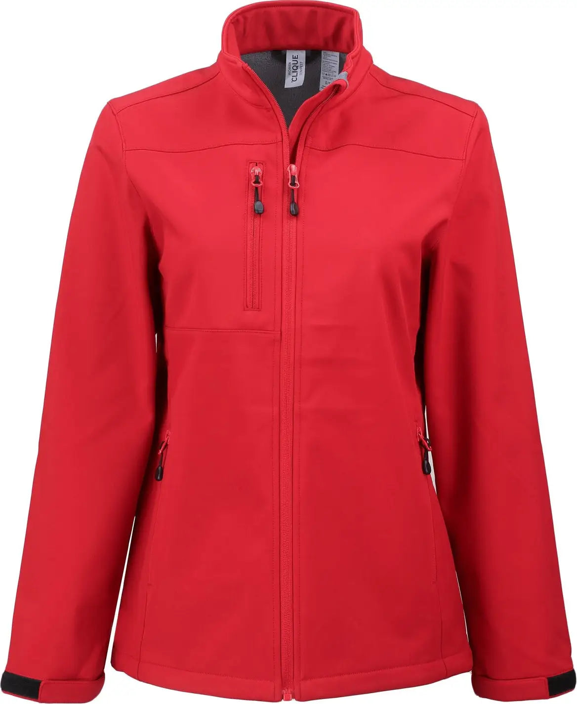 Clique Lqo00070 Tempest Waterproof Full Zip Womens Softshell Jacket - Red