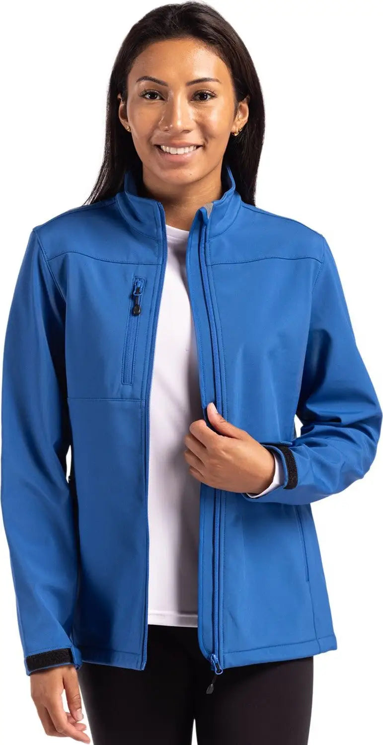 Clique Lqo00070 Tempest Waterproof Full Zip Womens Softshell Jacket - Royal Blue - Ladies Xs