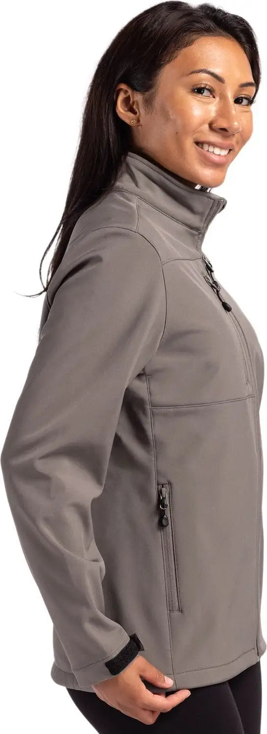 Clique Lqo00070 Tempest Waterproof Full Zip Womens Softshell Jacket - Pure Slate