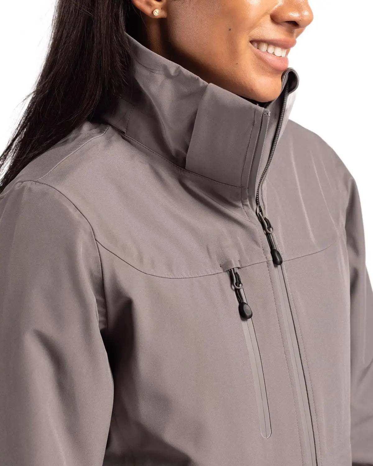 Clique Lqo00071 Cornice 3-in-1 Waterproof Parka + Inner Layer Full Zip Womens Jacket System - Pure Slate