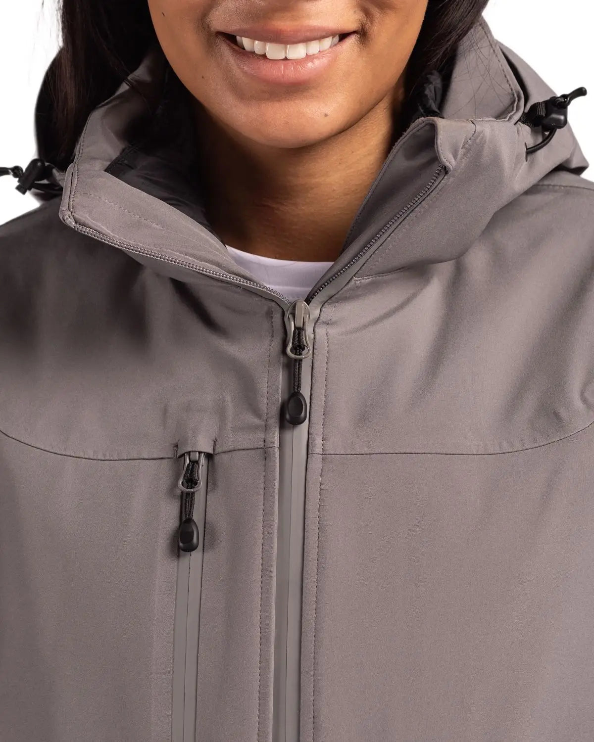 Clique Lqo00071 Cornice 3-in-1 Waterproof Parka + Inner Layer Full Zip Womens Jacket System - Pure Slate