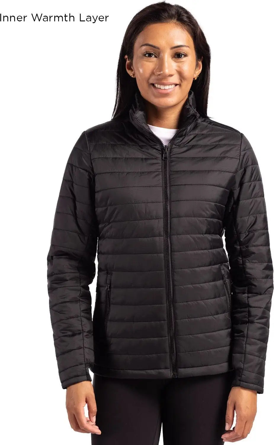 Clique Lqo00071 Cornice 3-in-1 Waterproof Parka + Inner Layer Full Zip Womens Jacket System - Black