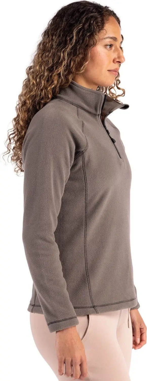 Clique Lqo00072 Powder Recycled Fleece Womens Quarter Zip Pullover - Pure Slate
