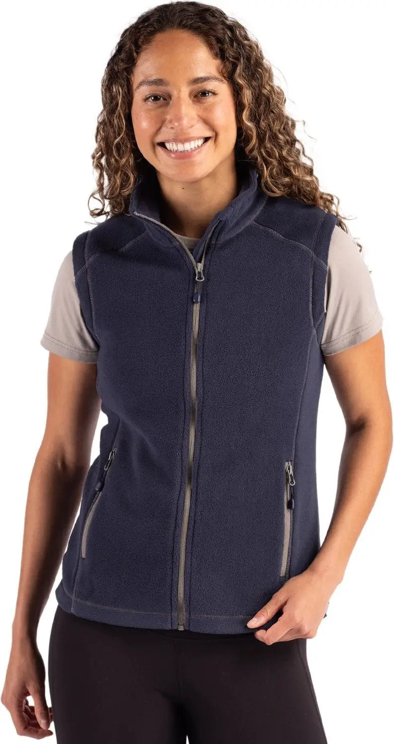 Clique Lqo00074 Powder Recycled Fleece Womens Vest - Dark Navy - Ladies Xs
