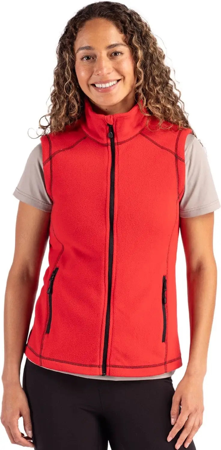 Clique Lqo00074 Powder Recycled Fleece Womens Vest - Red - Ladies Xs