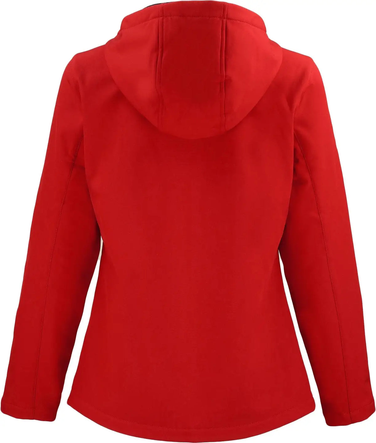 Clique Lqo00075 Tempo Recycled Stretch Softshell Womens Hooded Jacket - Red Black