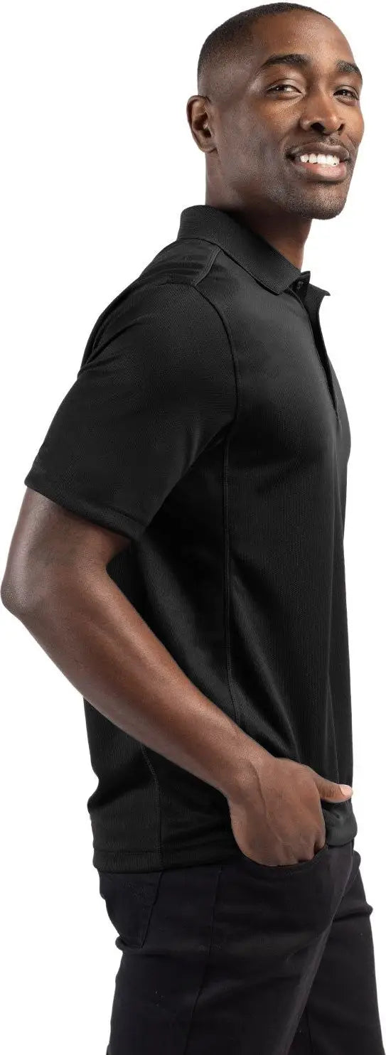 Clique Mqk00023 Ice Pique Mens Short Sleeve Tech Polo - Black