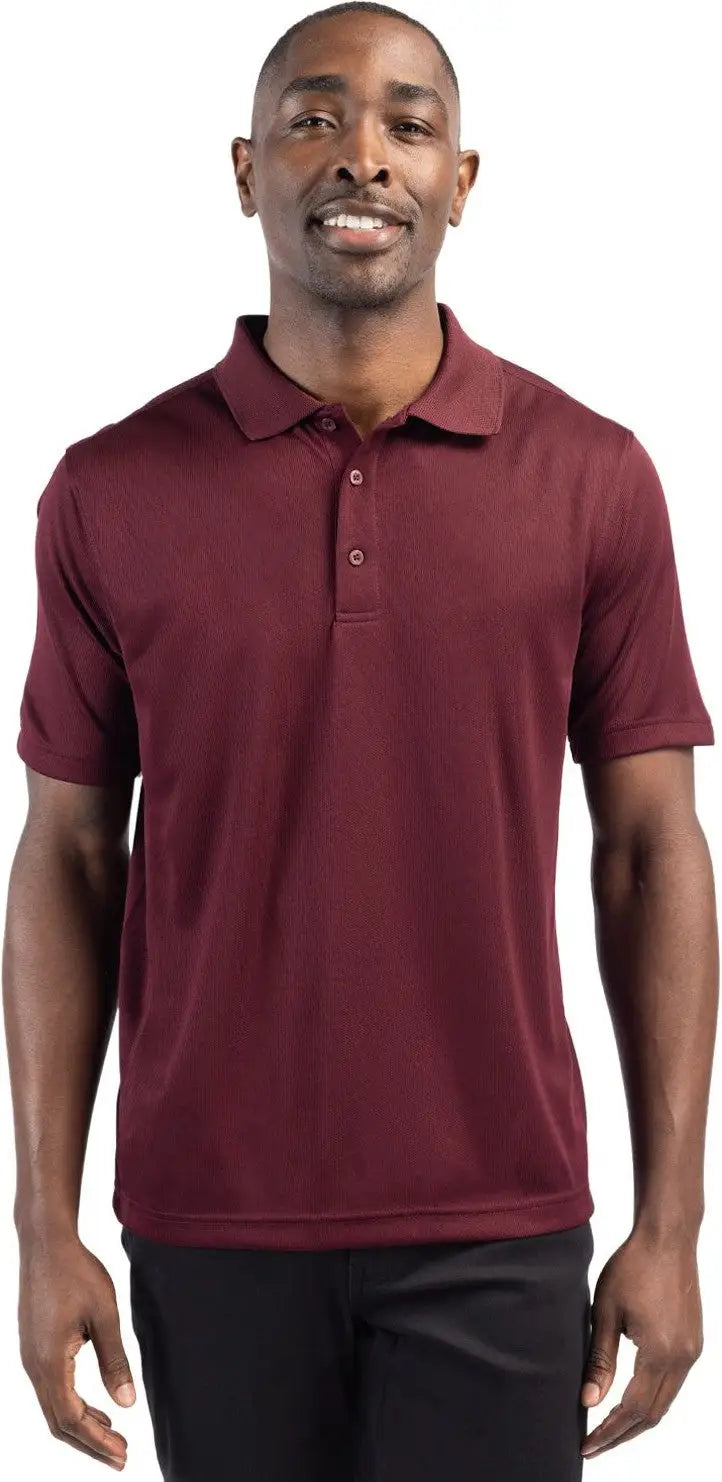 Clique Mqk00023 Ice Pique Mens Short Sleeve Tech Polo - Bordeaux - Adult s