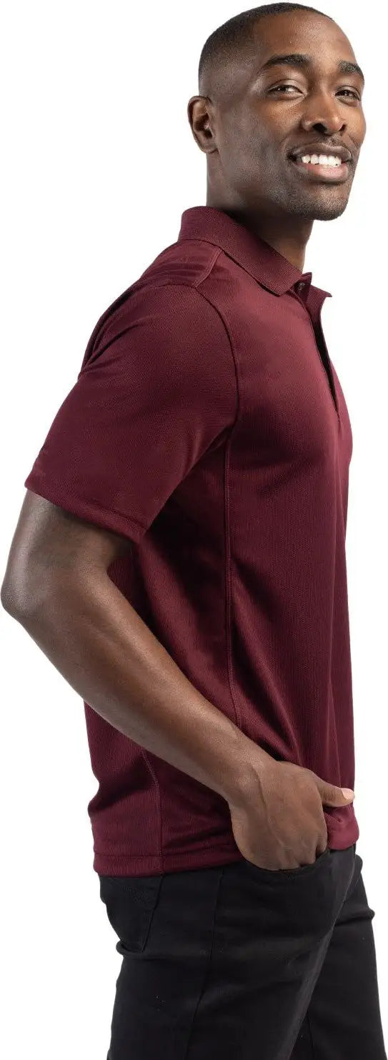 Clique Mqk00023 Ice Pique Mens Short Sleeve Tech Polo - Bordeaux