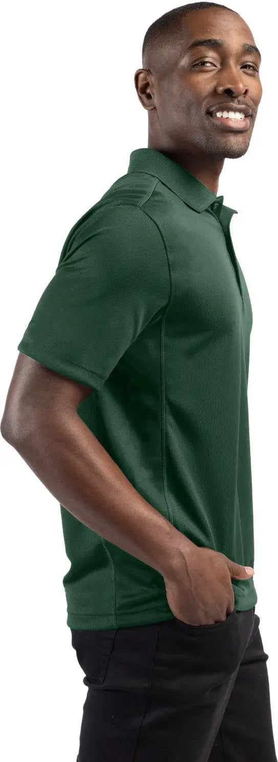 Clique Mqk00023 Ice Pique Mens Short Sleeve Tech Polo - Bottle Green