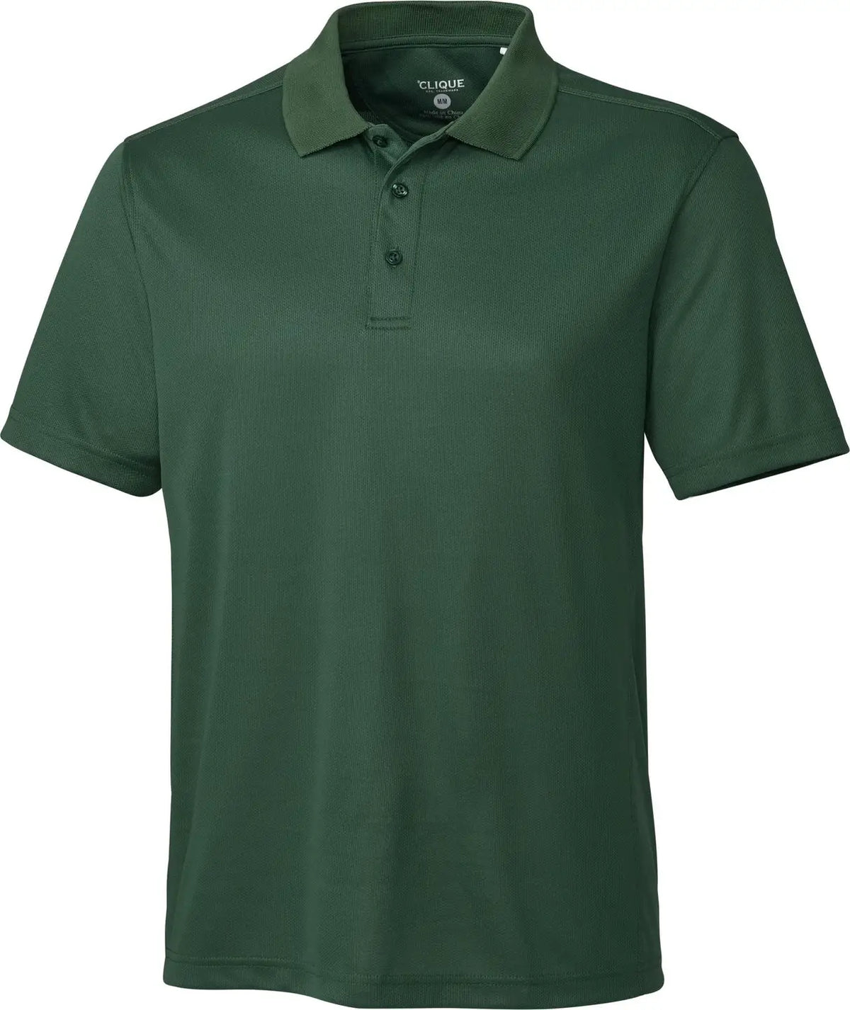 Clique Mqk00023 Ice Pique Mens Short Sleeve Tech Polo - Bottle Green