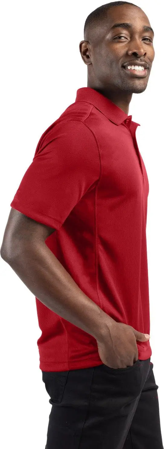 Clique Mqk00023 Ice Pique Mens Short Sleeve Tech Polo - Cardinal Red