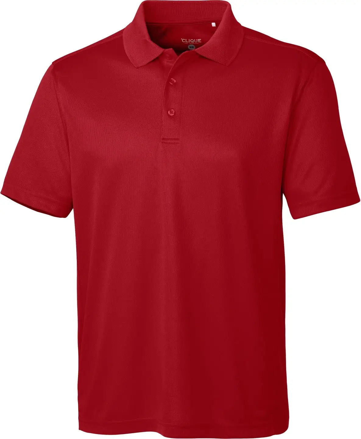 Clique Mqk00023 Ice Pique Mens Short Sleeve Tech Polo - Cardinal Red