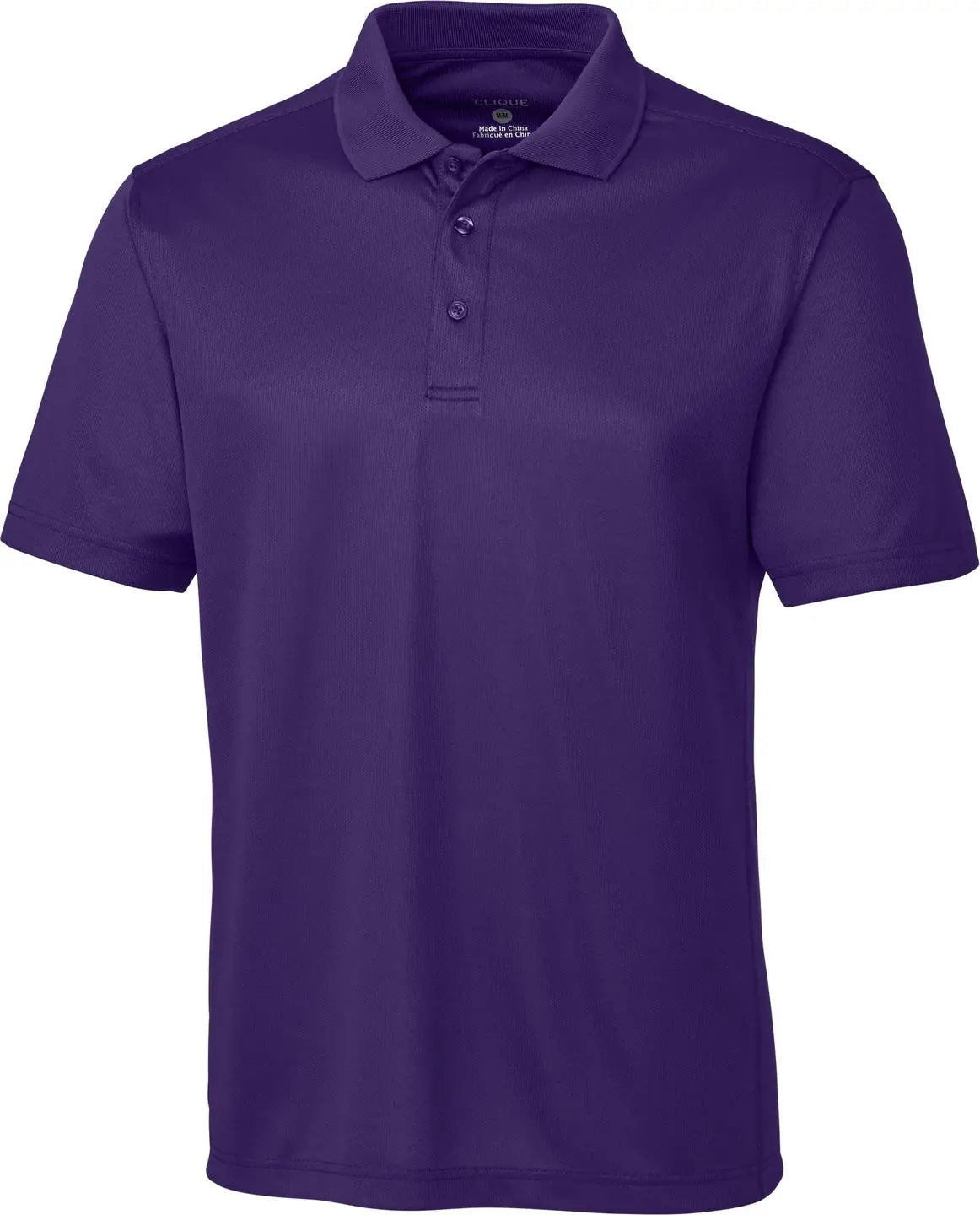 Clique Mqk00023 Ice Pique Mens Short Sleeve Tech Polo - College Purple