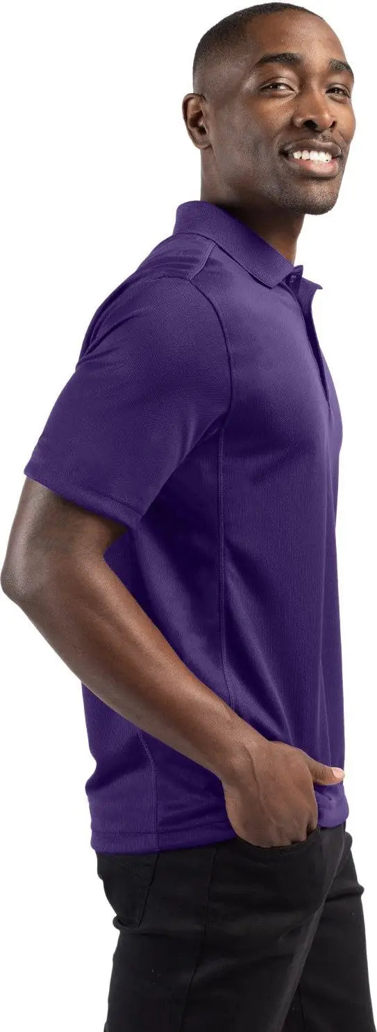 Clique Mqk00023 Ice Pique Mens Short Sleeve Tech Polo - College Purple
