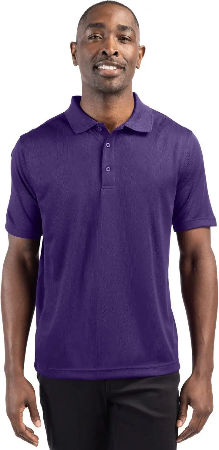 Clique Mqk00023 Ice Pique Mens Short Sleeve Tech Polo - College Purple - Adult s