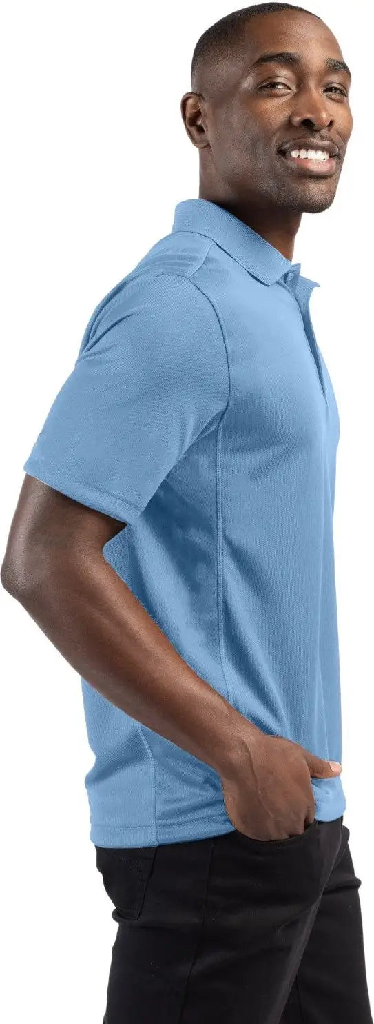 Clique Mqk00023 Ice Pique Mens Short Sleeve Tech Polo - Light Blue