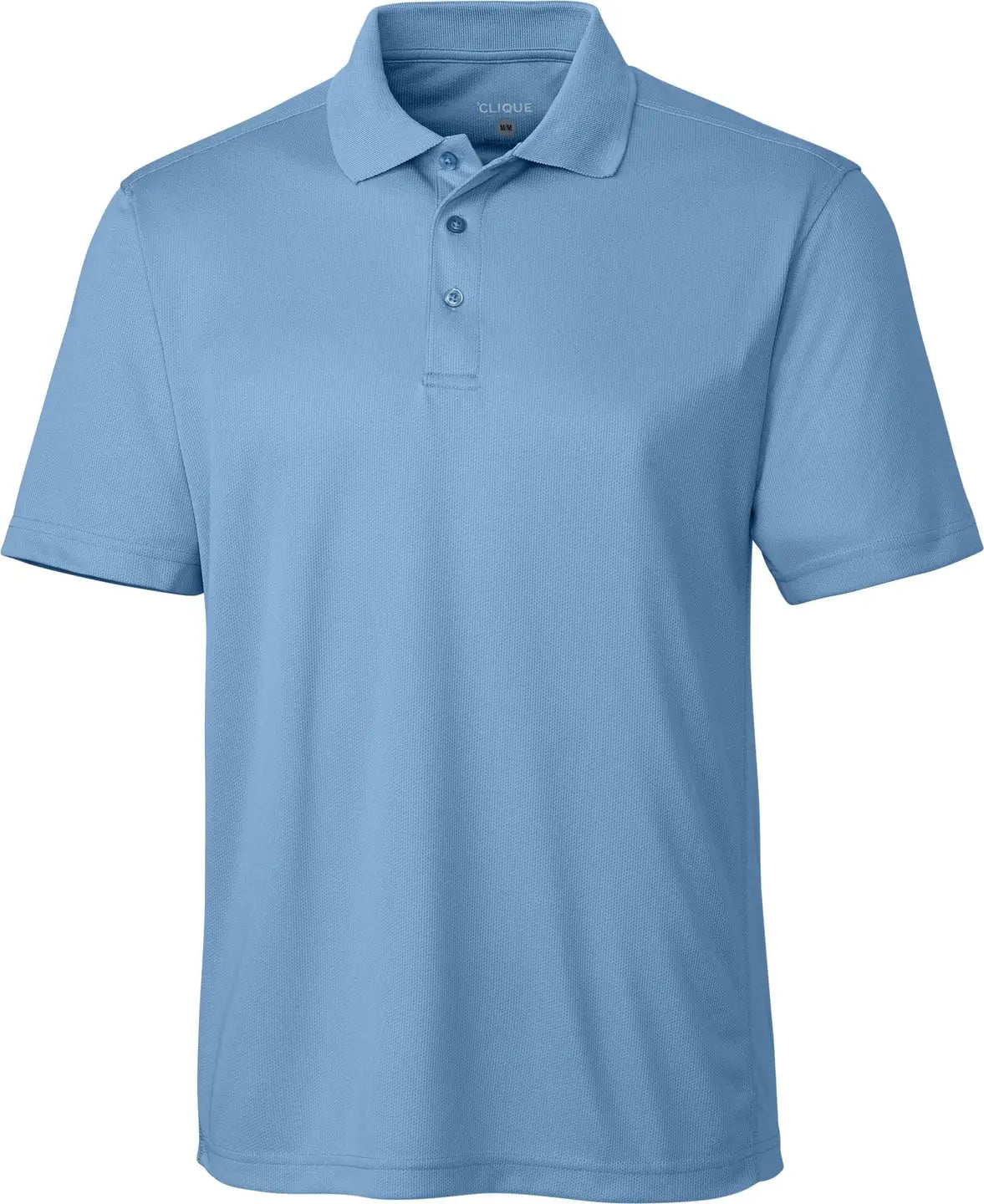 Clique Mqk00023 Ice Pique Mens Short Sleeve Tech Polo - Light Blue