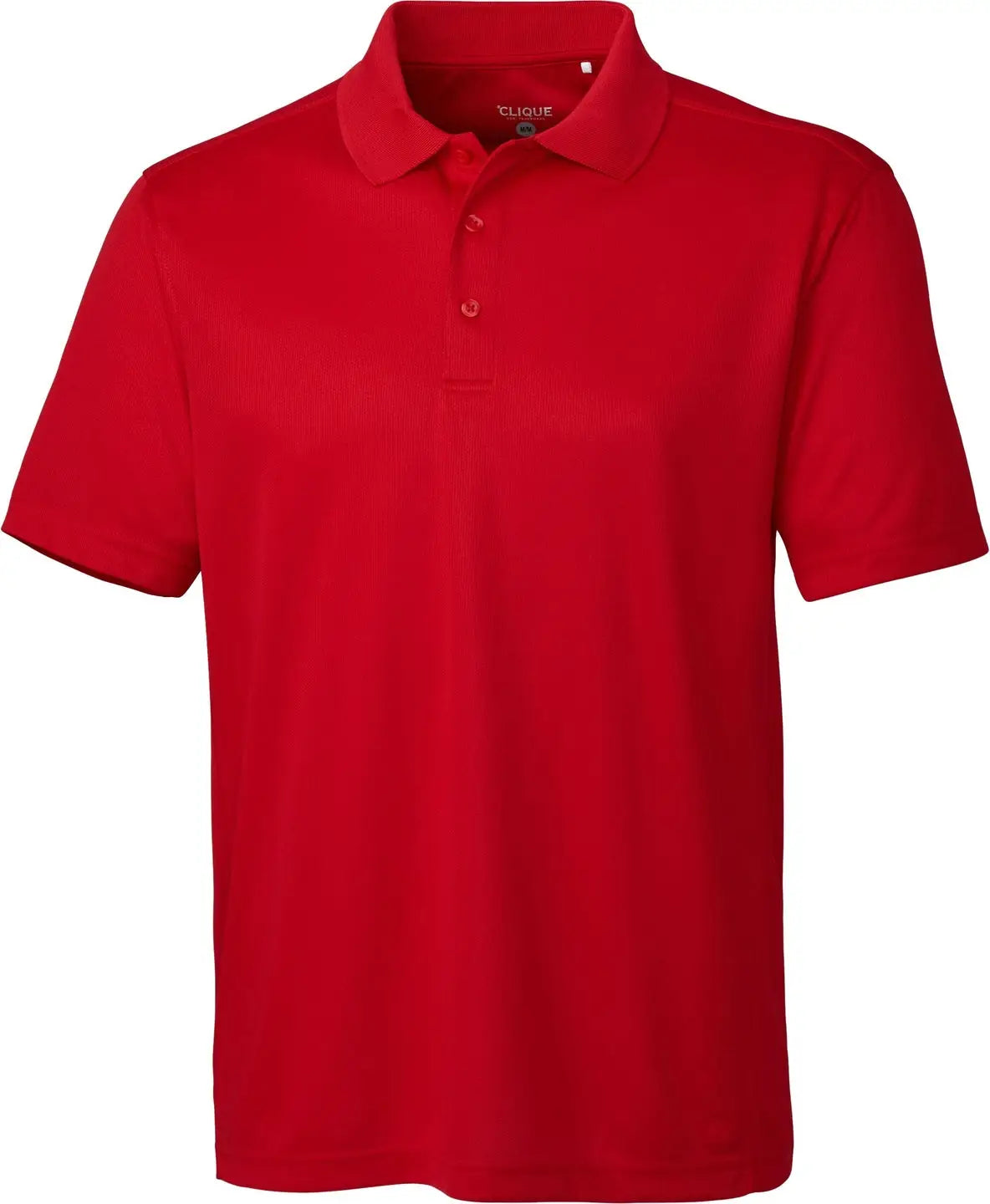 Clique Mqk00023 Ice Pique Mens Short Sleeve Tech Polo - Red