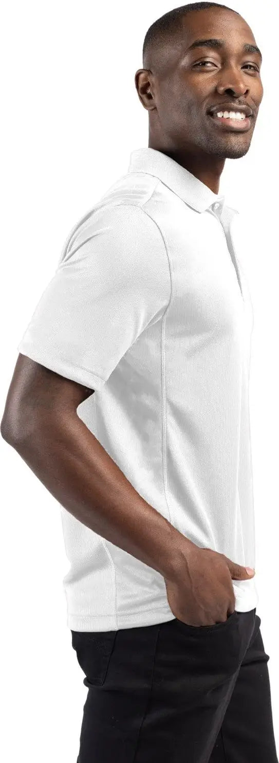 Clique Mqk00023 Ice Pique Mens Short Sleeve Tech Polo - White