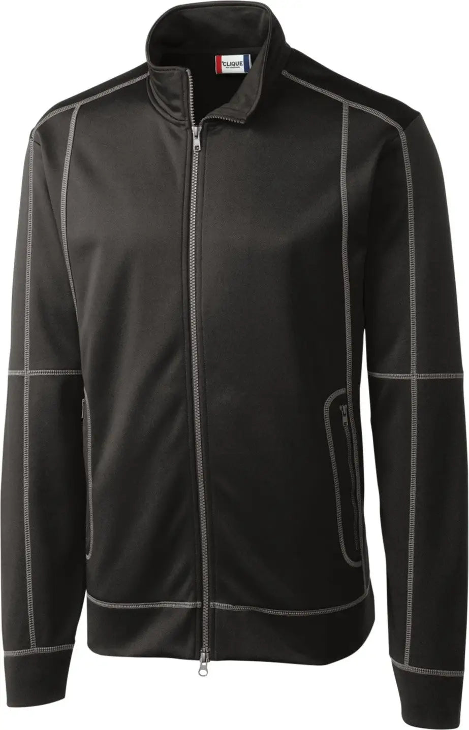 Clique Mqk00036 Helsa Performance Mens Full Zip Knit Jacket - Black