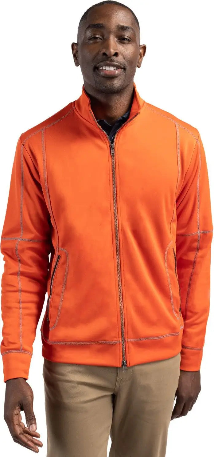 Clique Mqk00036 Helsa Performance Mens Full Zip Knit Jacket - Blood Orange - Adult s