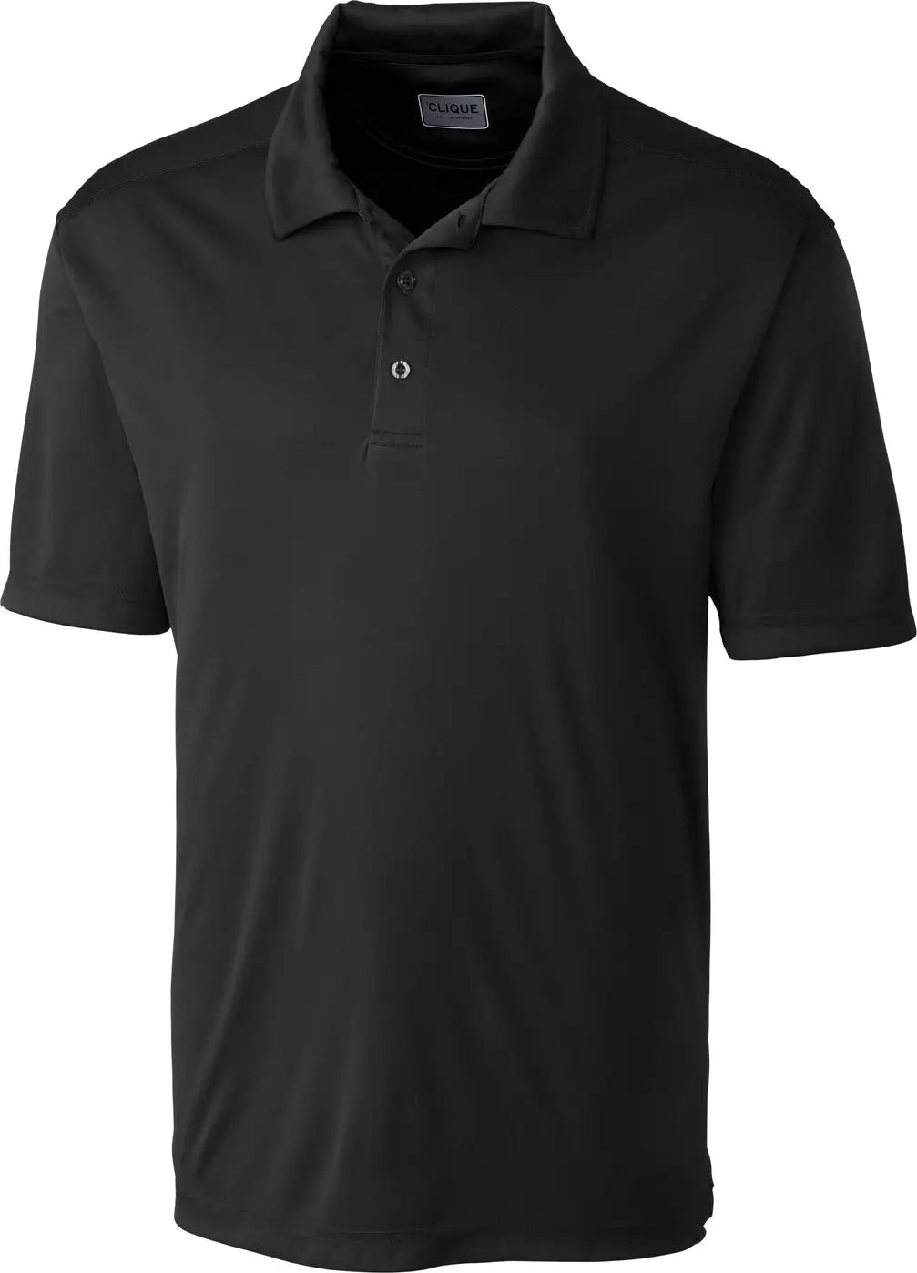 Clique Mqk00045 Parma Tech Jersey Mens Polo - Black