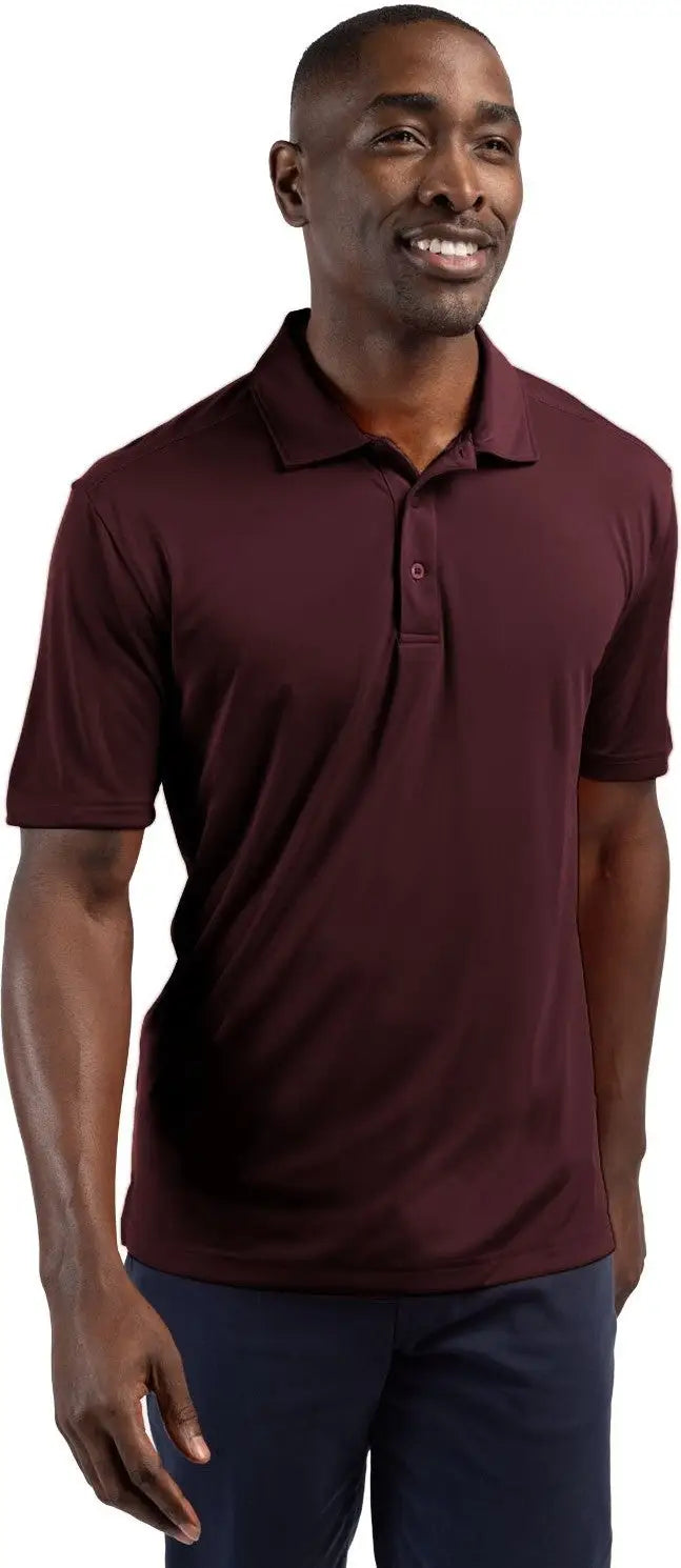 Clique Mqk00045 Parma Tech Jersey Mens Polo - Bordeaux