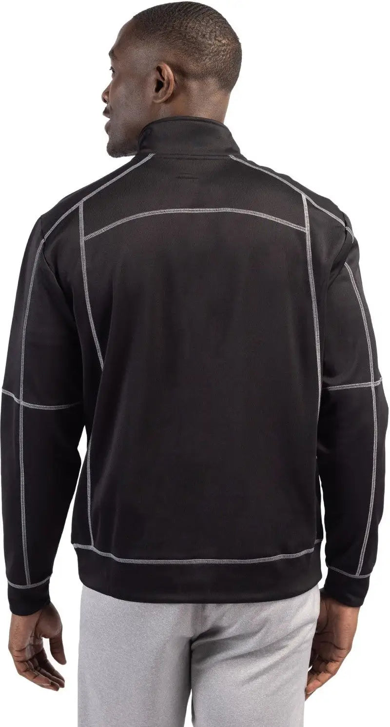 Clique Mqk00049 Helsa Performance Mens Half Zip Pullover Sweatshirt - Black