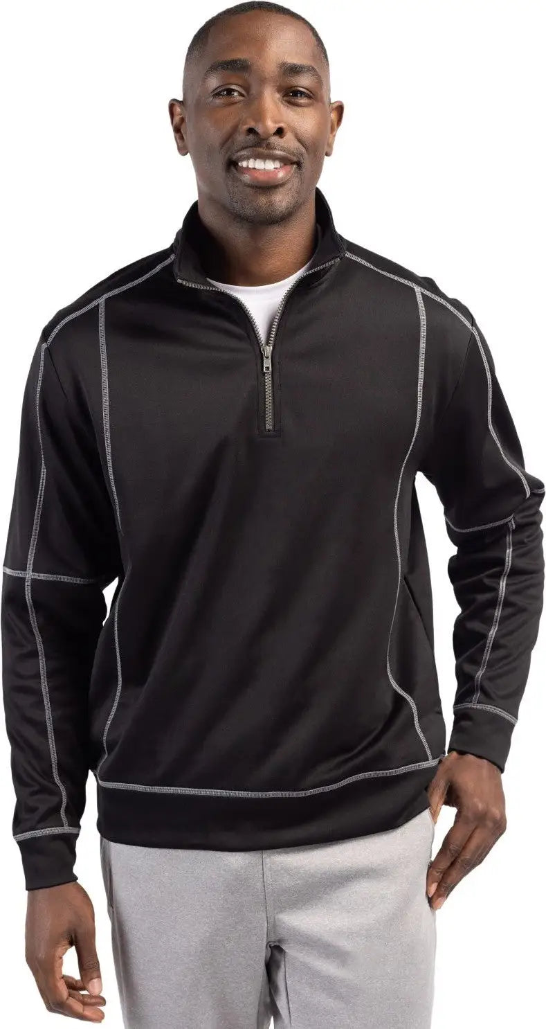 Clique Mqk00049 Helsa Performance Mens Half Zip Pullover Sweatshirt - Black - Adult s