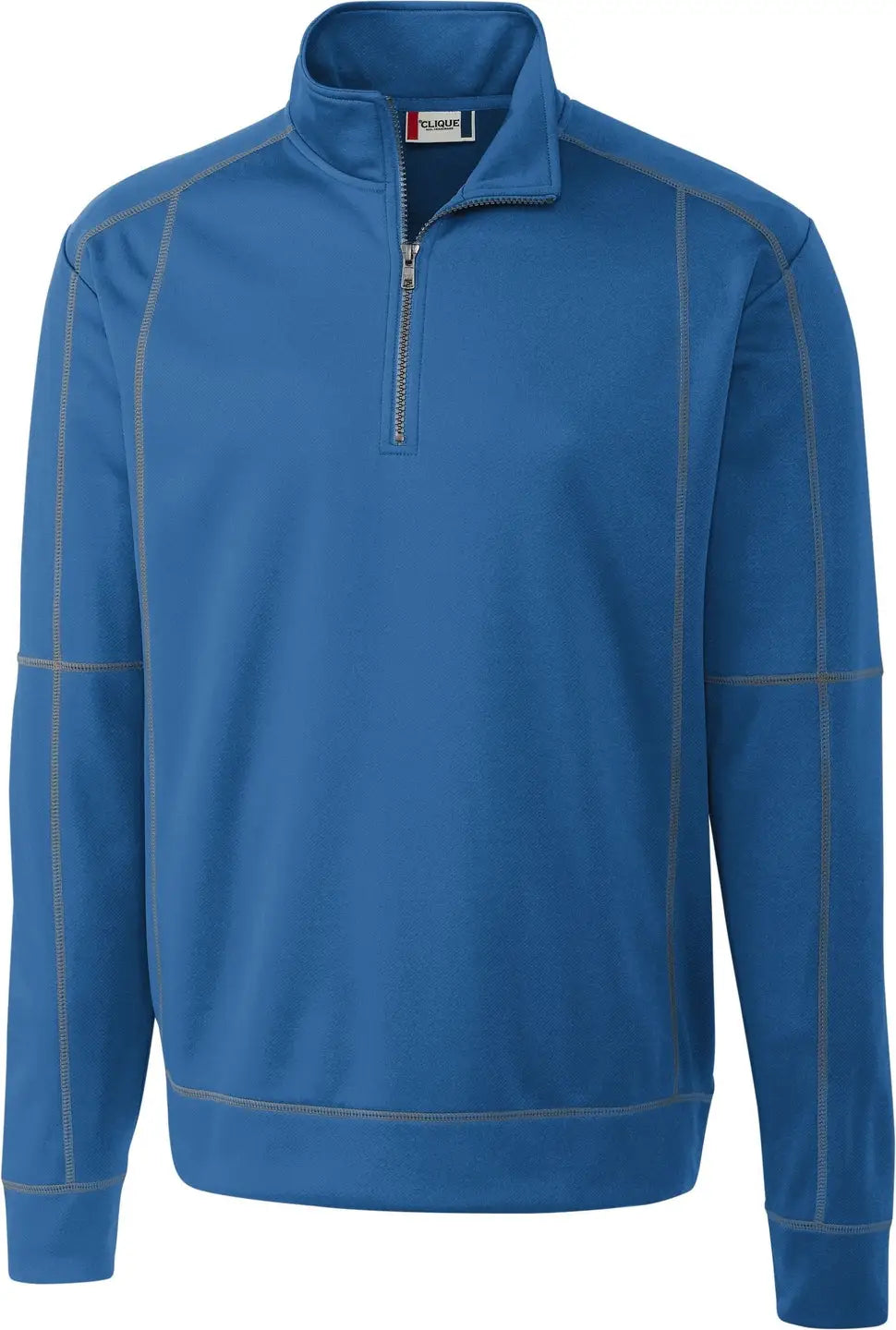 Clique Mqk00049 Helsa Performance Mens Half Zip Pullover Sweatshirt - Sea Blue - Adult s