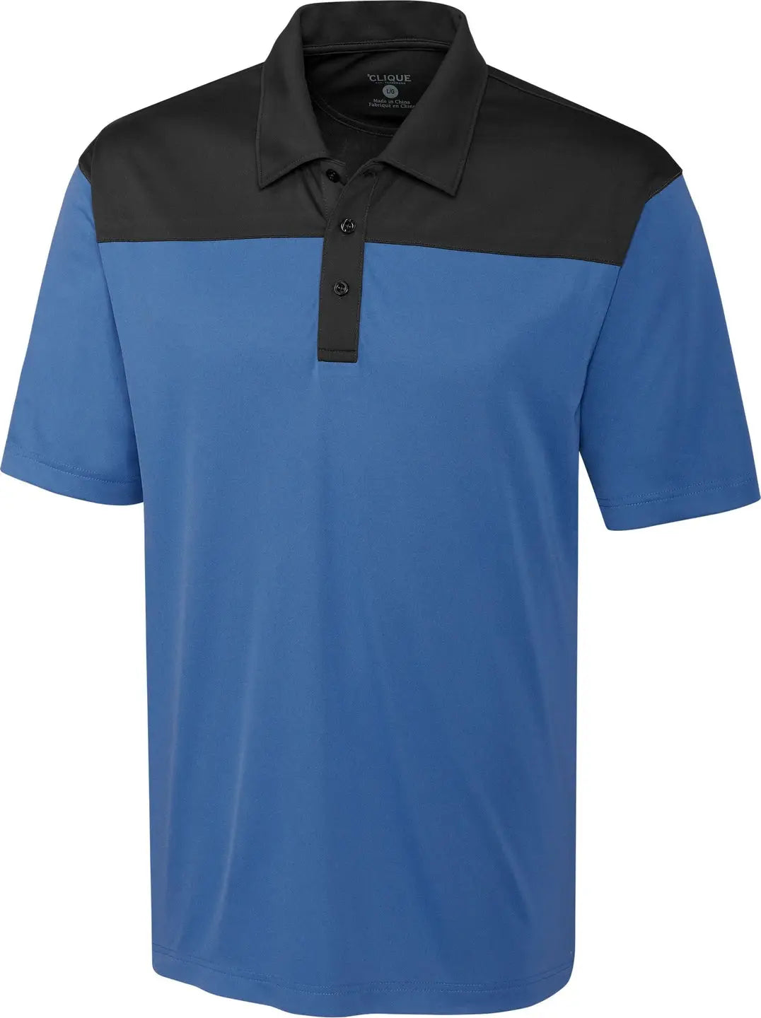 Clique Mqk00050 Parma Colorblock Tech Jersey Mens Polo - Sea Blue Titan - Blue/titan / Adult s