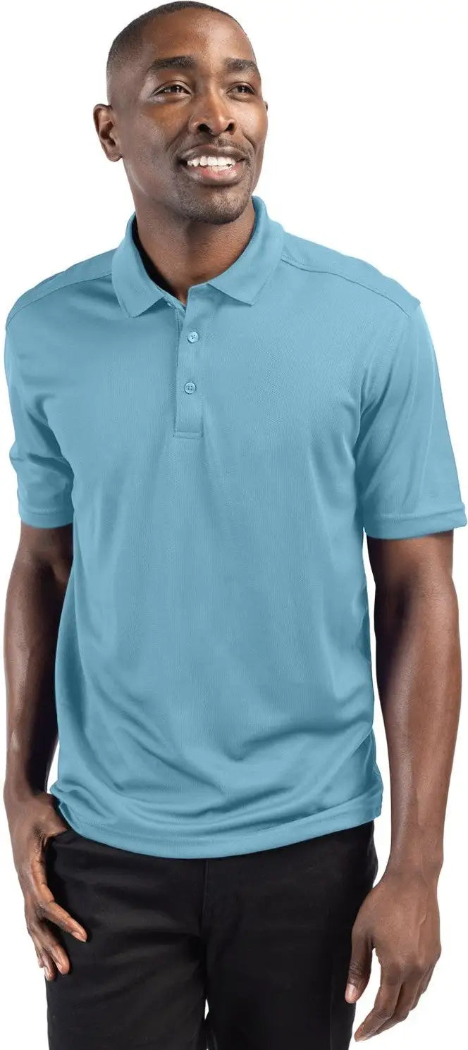 Clique Mqk00075 Spin Eco Performance Pique Mens Polo - Dusty Blue - Adult s