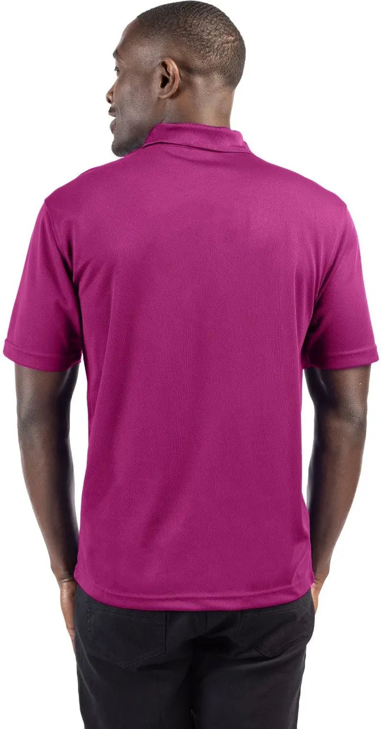 Clique Mqk00075 Spin Eco Performance Pique Mens Polo - Gala Pink