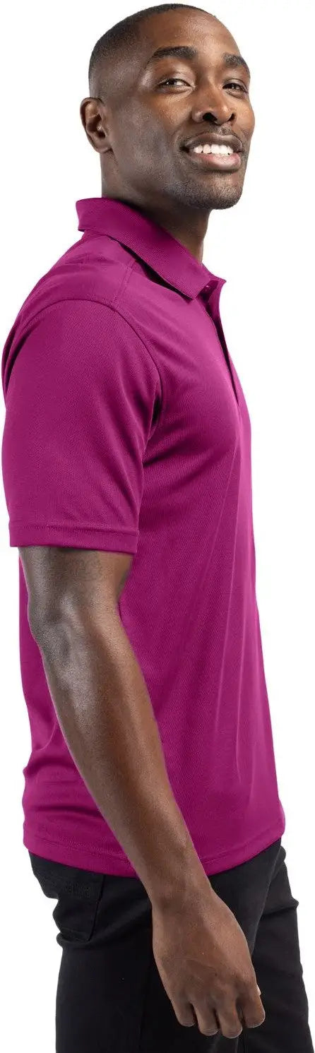 Clique Mqk00075 Spin Eco Performance Pique Mens Polo - Gala Pink