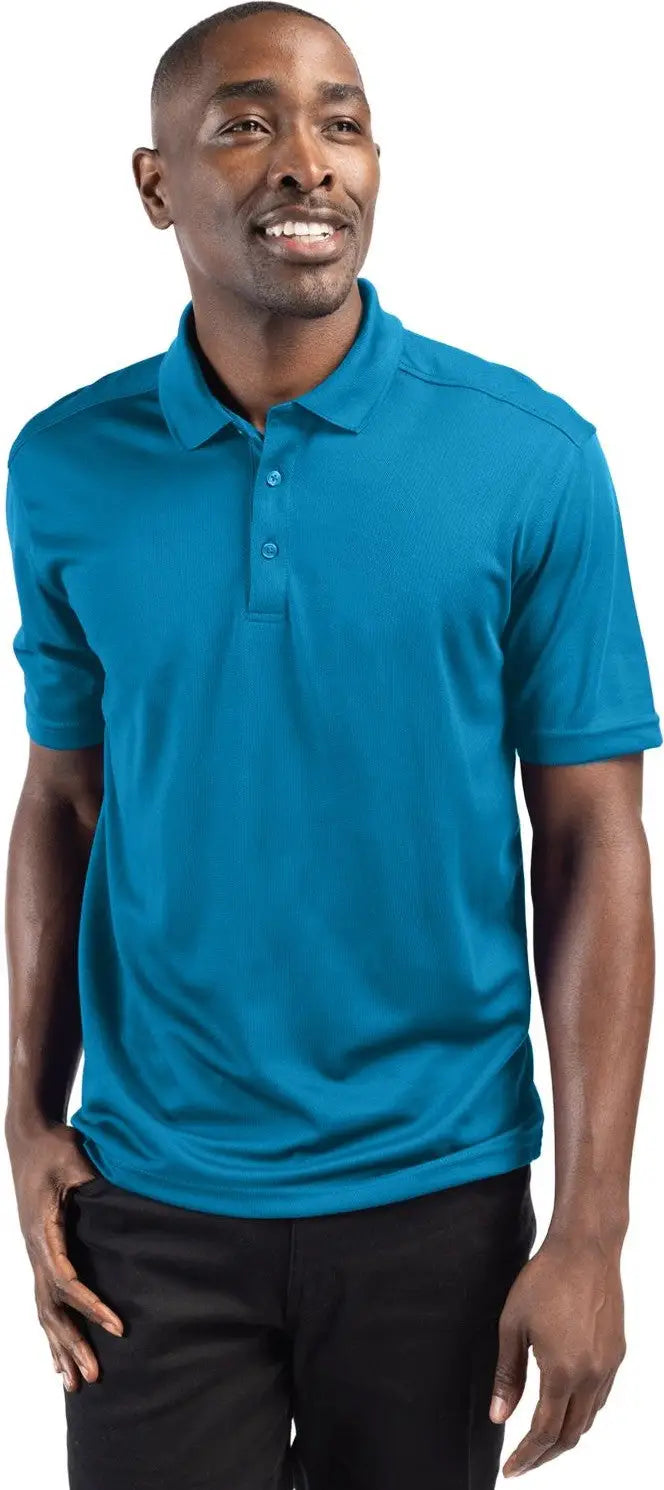 Clique Mqk00075 Spin Eco Performance Pique Mens Polo - Ocean Blue - Adult s