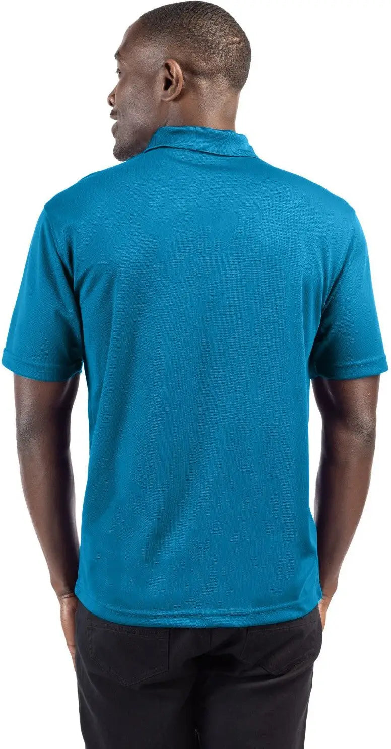 Clique Mqk00075 Spin Eco Performance Pique Mens Polo - Ocean Blue