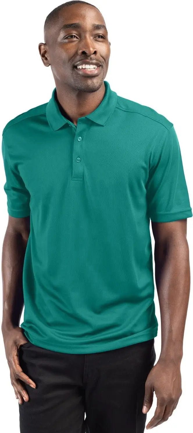 Clique Mqk00075 Spin Eco Performance Pique Mens Polo - Teal Green - Adult s