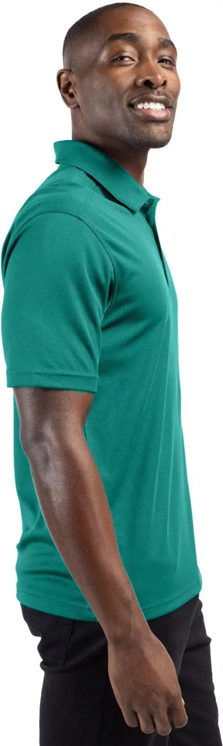 Clique Mqk00075 Spin Eco Performance Pique Mens Polo - Teal Green