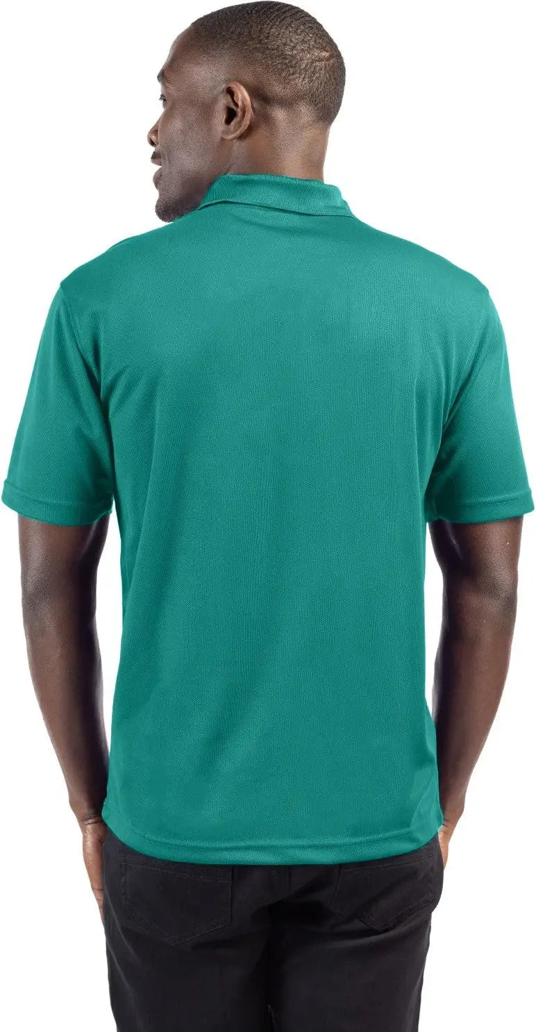Clique Mqk00075 Spin Eco Performance Pique Mens Polo - Teal Green
