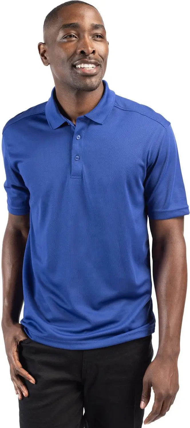 Clique Mqk00075 Spin Eco Performance Pique Mens Polo - Tour Blue