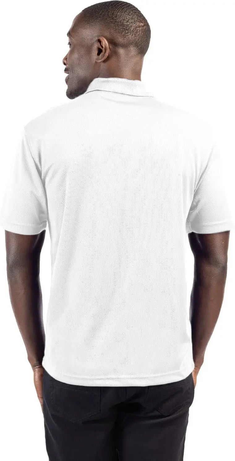 Clique Mqk00075 Spin Eco Performance Pique Mens Polo - White