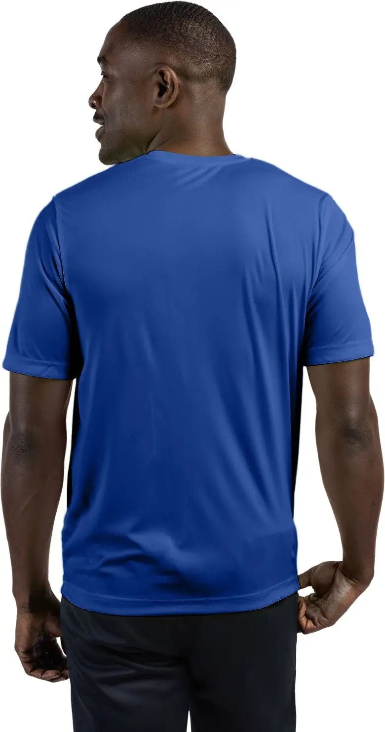 Clique Mqk00076 Spin Eco Performance Jersey Short Sleeve Mens Tee - Tour Blue