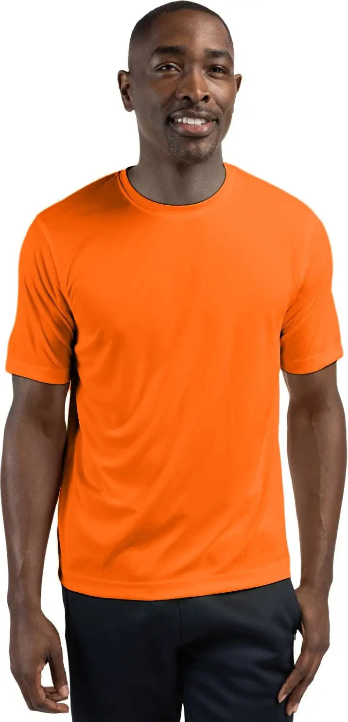 Clique Mqk00076 Spin Eco Performance Jersey Short Sleeve Mens Tee - Orange - Adult Xs