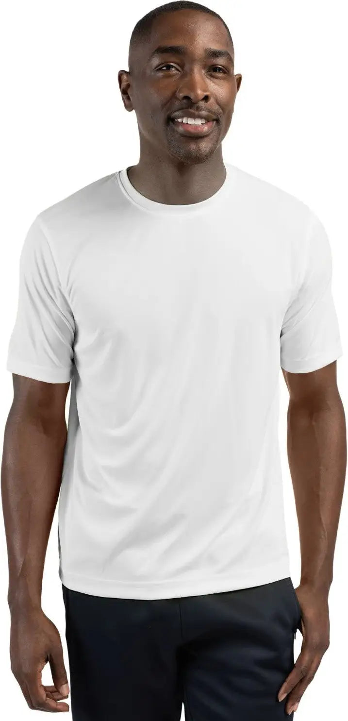 Clique Mqk00076 Spin Eco Performance Jersey Short Sleeve Mens Tee - White - Adult Xs