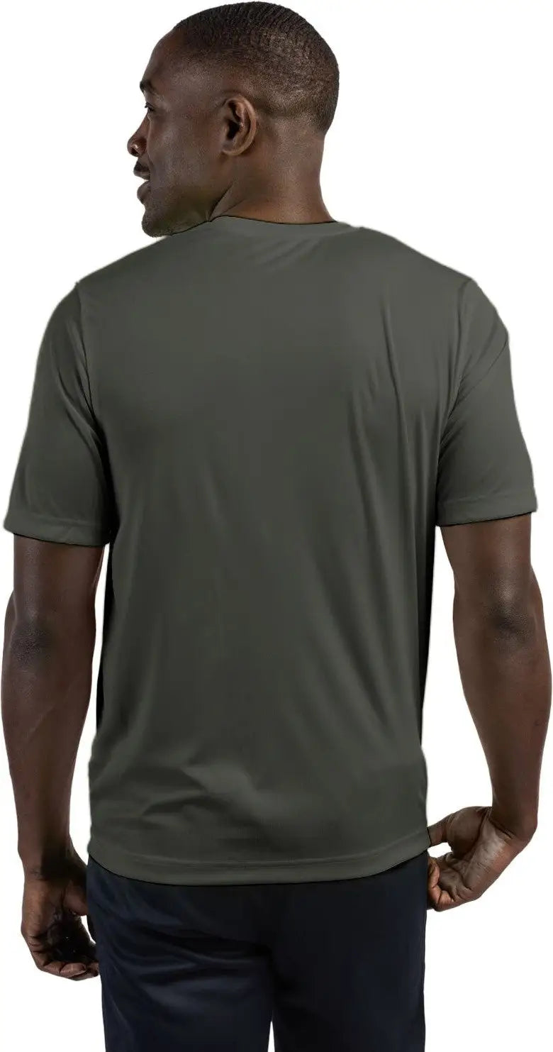 Clique Mqk00076 Spin Eco Performance Jersey Short Sleeve Mens Tee - Pure Slate